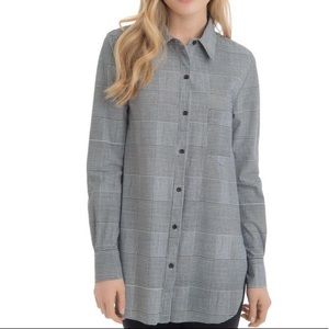 NWT Lysse Glen Plaid Schiffer Button Down Shirt